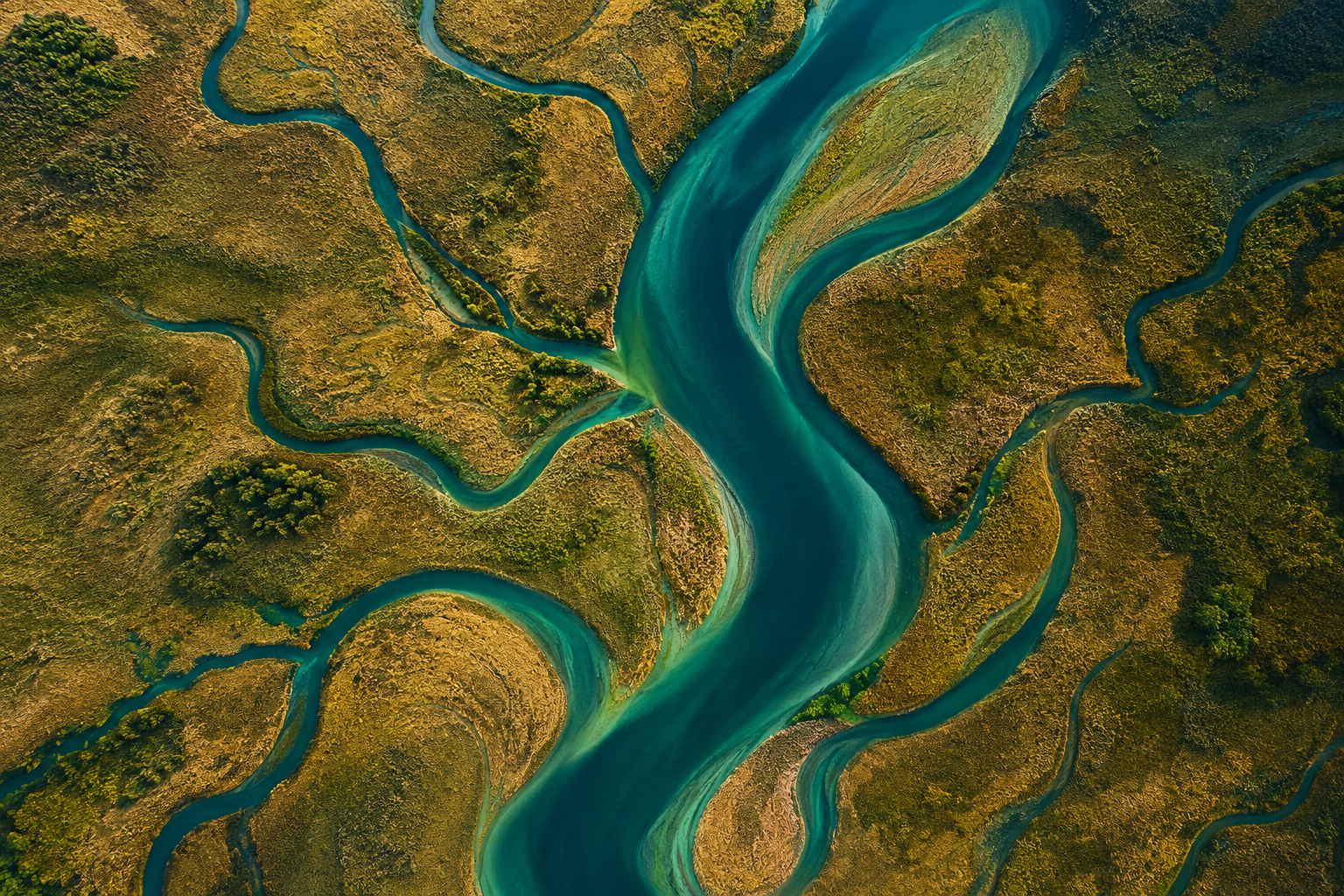 Vista aérea de un río que abre nuevas perspectivas